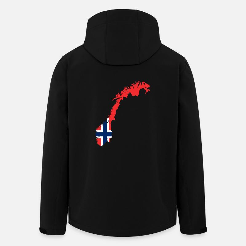 Norwegen Norway - Recycelte Männer Softshell-Jacke von Stanley/Stella - Schwarz