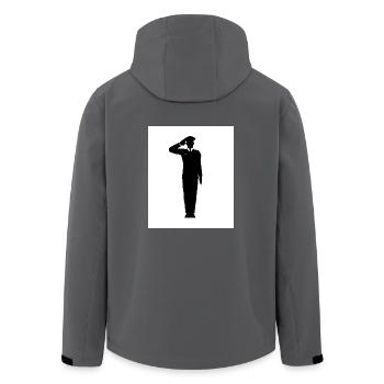 Salute - Veste softshell homme en polyester recyclé Stanley/Stella - noir - Dos - AI Model Male 185 light (185cm)