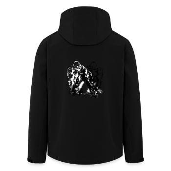 Gorilla BlancoyNoir - Veste softshell homme en polyester recyclé Stanley/Stella - noir - Dos - AI Model Male 185 light (185cm)