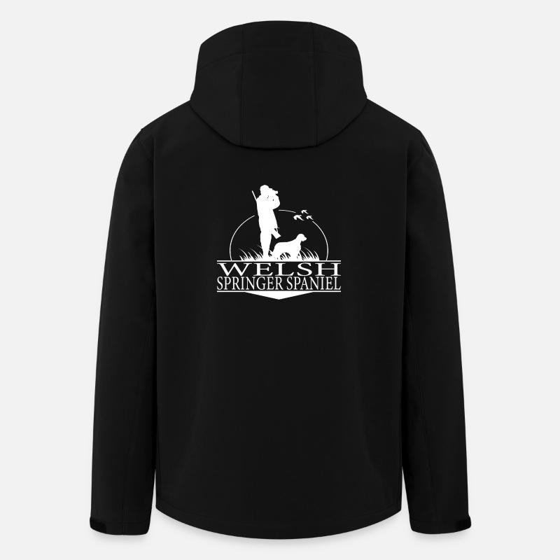 WELSH SPRINGER SPANIEL Jagdhunde Jäger Wilsigns - Recycelte Männer Softshell-Jacke von Stanley/Stella - Schwarz