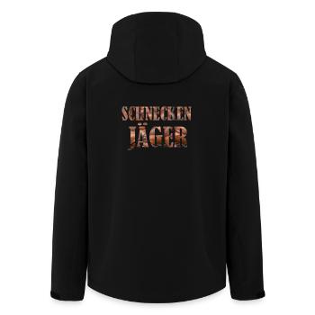 SCHNECKENJäGER Schnecken Garten gärtnern Kleingart - Recycelte Männer Softshell-Jacke von Stanley/Stella - Schwarz - Hinten - AI Model Male 185 light (185cm)