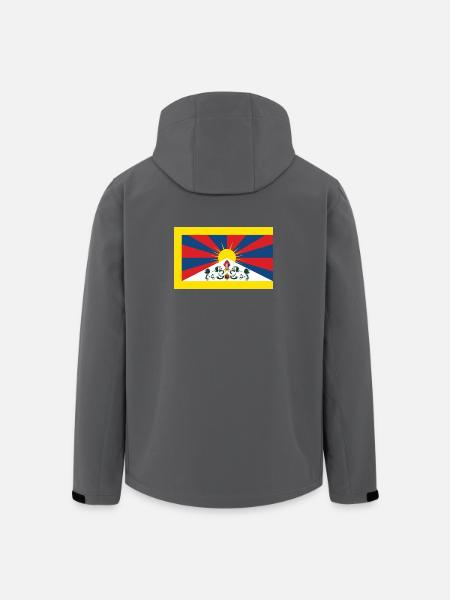 Official Tibet Chungpo flag - Men’s Recycled Softshell Jacket by Stanley/Stella - black