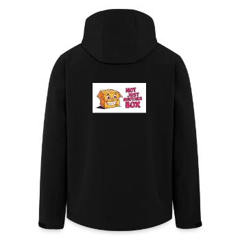 Not just another box - Men’s Recycled Softshell Jacket by Stanley/Stella - black - Back - AI Model Male 185 light (185cm)