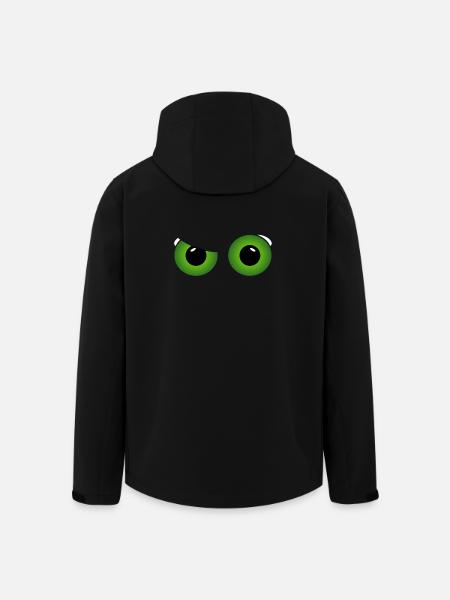 green cool eyes - Men’s Recycled Softshell Jacket by Stanley/Stella - black