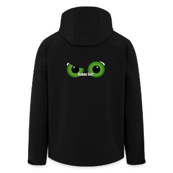 Ruhr pot yeux verts - Veste softshell homme en polyester recyclé Stanley/Stella - noir - Dos - AI Model Male 185 light (185cm)