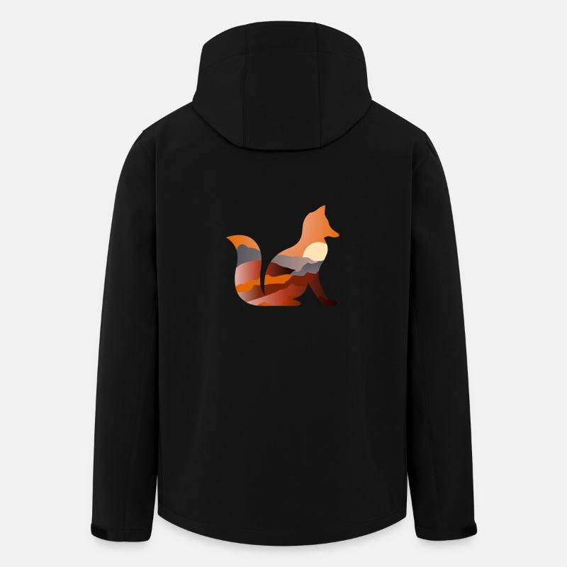 Fuchs - Recycelte Männer Softshell-Jacke von Stanley/Stella - Schwarz