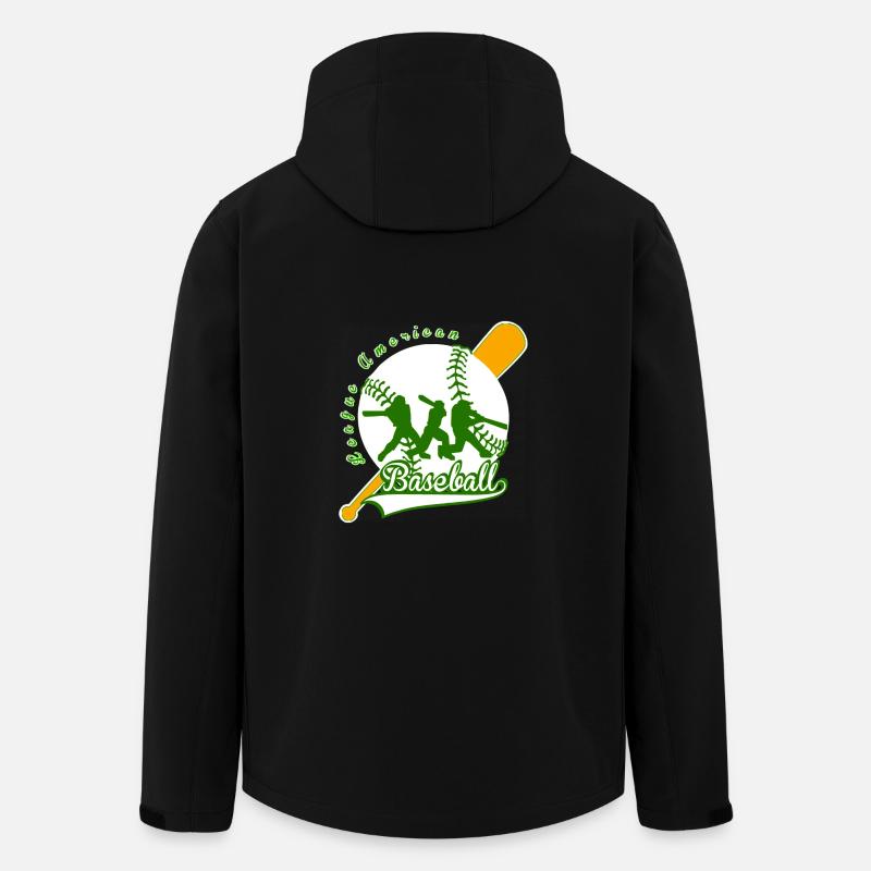 baseball league american - Veste softshell homme en polyester recyclé Stanley/Stella - noir