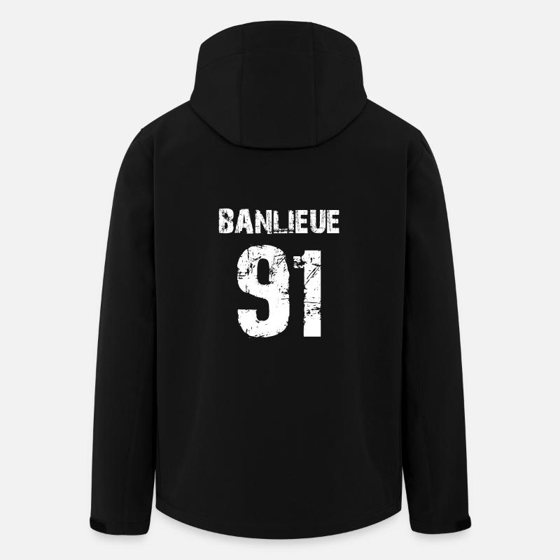 banlieue 91 - Men’s Recycled Softshell Jacket by Stanley/Stella - black