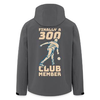 300 Punkte Bowling - Recycelte Männer Softshell-Jacke von Stanley/Stella - Anthrazit - Hinten - AI Model Male 185 light (185cm)