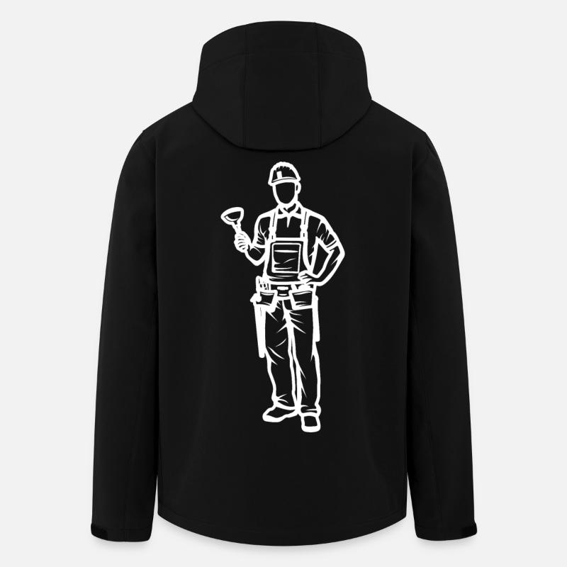 Plumber - Men’s Recycled Softshell Jacket by Stanley/Stella - black