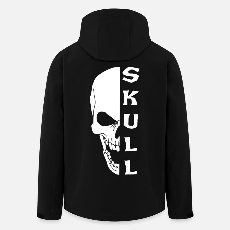 The White Skull - Men’s Recycled Softshell Jacket by Stanley/Stella - black