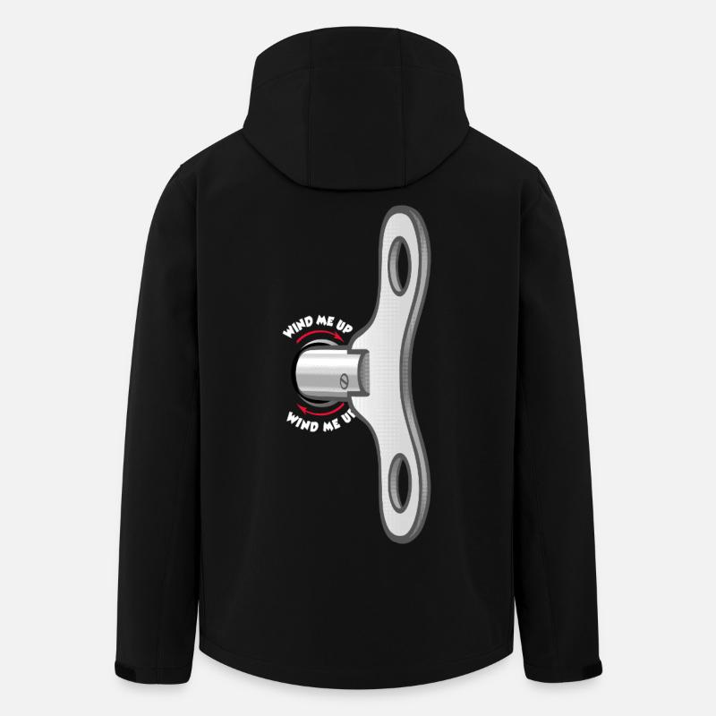 Une clé à l’arrière - Veste softshell homme en polyester recyclé Stanley/Stella - noir