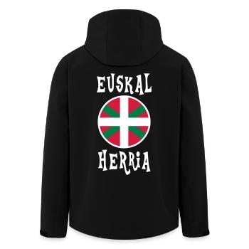 euskal herria 02 - Veste softshell homme en polyester recyclé Stanley/Stella - noir - Dos - AI Model Male 185 light (185cm)