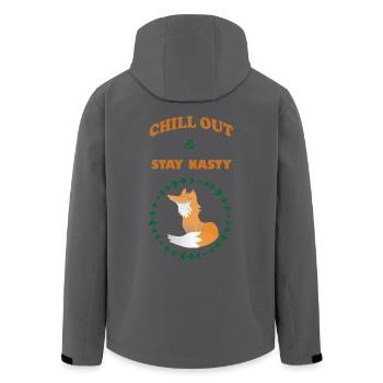 Chill out - Recycelte Männer Softshell-Jacke von Stanley/Stella - Schwarz - Hinten - AI Model Male 185 light (185cm)