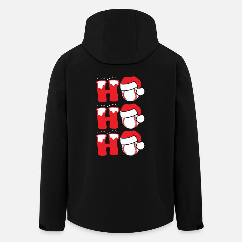 Baseball Christmas Santa - Men’s Recycled Softshell Jacket by Stanley/Stella - black