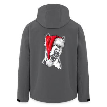 Santa Thai Ridgeback Weihnachten Hunde Wilsigns - Recycelte Männer Softshell-Jacke von Stanley/Stella - Schwarz - Hinten - AI Model Male 185 light (185cm)