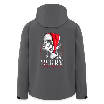 Santa Slovensky Kopov Merry Christmas Wilsigns - Recycelte Männer Softshell-Jacke von Stanley/Stella - Schwarz - Hinten - AI Model Male 185 light (185cm)