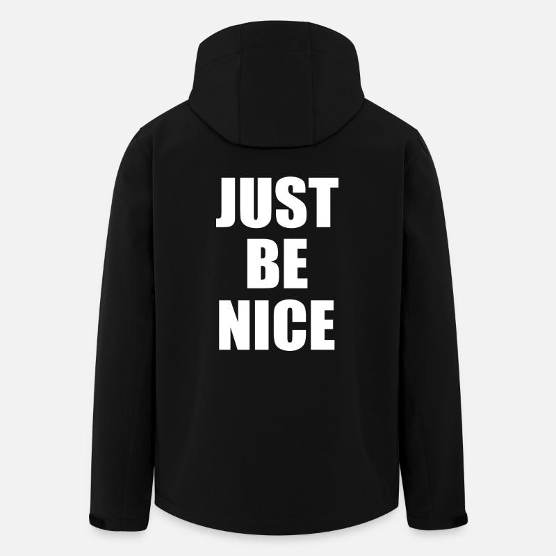 Just be nice - Recycelte Männer Softshell-Jacke von Stanley/Stella - Schwarz