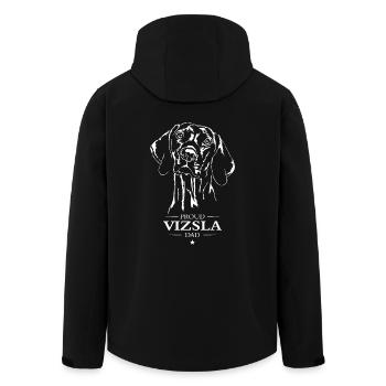 Vizsla Dad Hunde Hund Magyar Vizsla Wilsigns - Recycelte Männer Softshell-Jacke von Stanley/Stella - Schwarz - Hinten - AI Model Male 185 light (185cm)