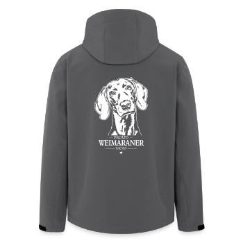 Weimaraner Mom Hunde Hund Jagdhunde Wilsigns - Recycelte Männer Softshell-Jacke von Stanley/Stella - Anthrazit - Hinten - AI Model Male 185 light (185cm)