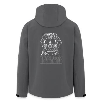 LAGOTTO ROMAGNOLO cool Hund Hunde Geschenkidee - Recycelte Männer Softshell-Jacke von Stanley/Stella - Schwarz - Hinten - AI Model Male 185 light (185cm)