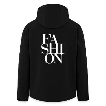 MODE de la mode - Veste softshell homme en polyester recyclé Stanley/Stella - noir - Dos - AI Model Male 185 light (185cm)