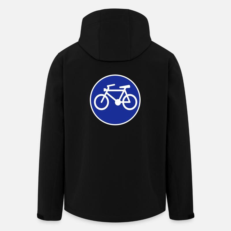 Fahrrad - Recycelte Männer Softshell-Jacke von Stanley/Stella - Schwarz