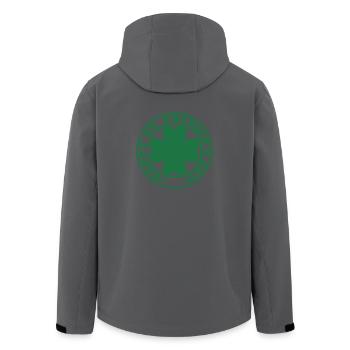St. Patrick's Day Geschenk Kleeblatt Männer, Frauen, Kinder - Recycelte Männer Softshell-Jacke von Stanley/Stella - Schwarz - Hinten - AI Model Male 185 light (185cm)
