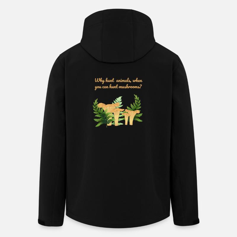 Chasseur de Chantareller - Veste softshell homme en polyester recyclé Stanley/Stella - noir