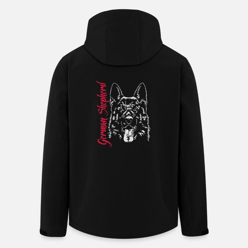 GERMAN SHEPHERD dog dog dogs Wilsigns - Men’s Recycled Softshell Jacket by Stanley/Stella - black