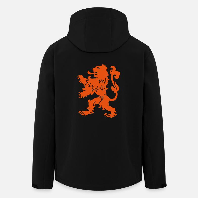 Niederländischer Löwe - Recycelte Männer Softshell-Jacke von Stanley/Stella - Schwarz