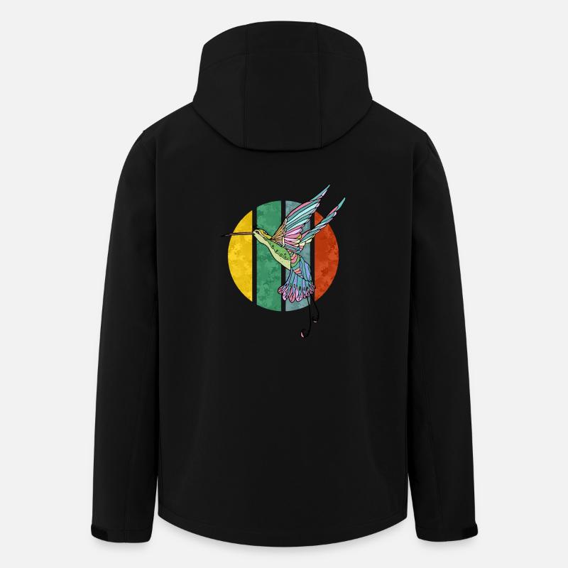 Kolibri - Recycelte Männer Softshell-Jacke von Stanley/Stella - Schwarz
