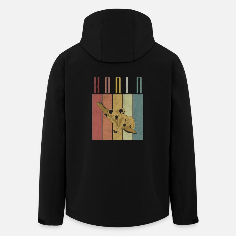 Koala - Recycelte Männer Softshell-Jacke von Stanley/Stella - Schwarz