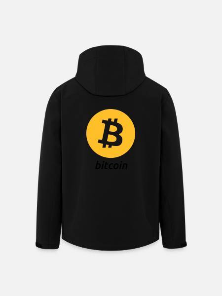 Bitcoin - Veste softshell homme en polyester recyclé Stanley/Stella - noir
