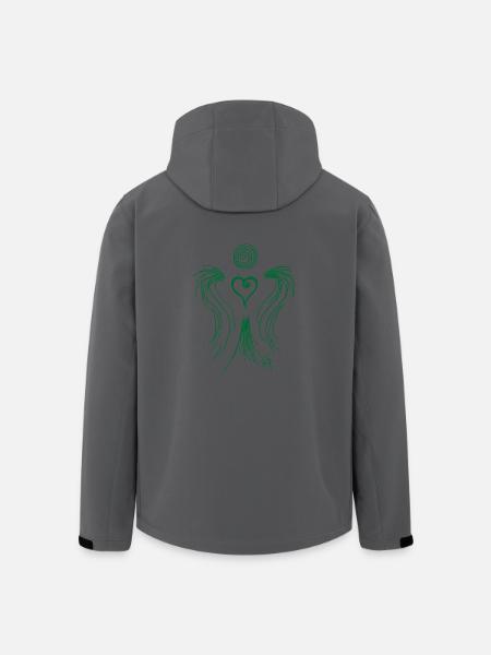 Herzengel grün - Recycelte Männer Softshell-Jacke von Stanley/Stella - Schwarz
