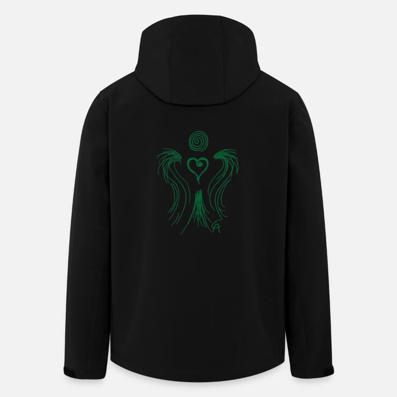 Herzengel grün - Recycelte Männer Softshell-Jacke von Stanley/Stella - Schwarz