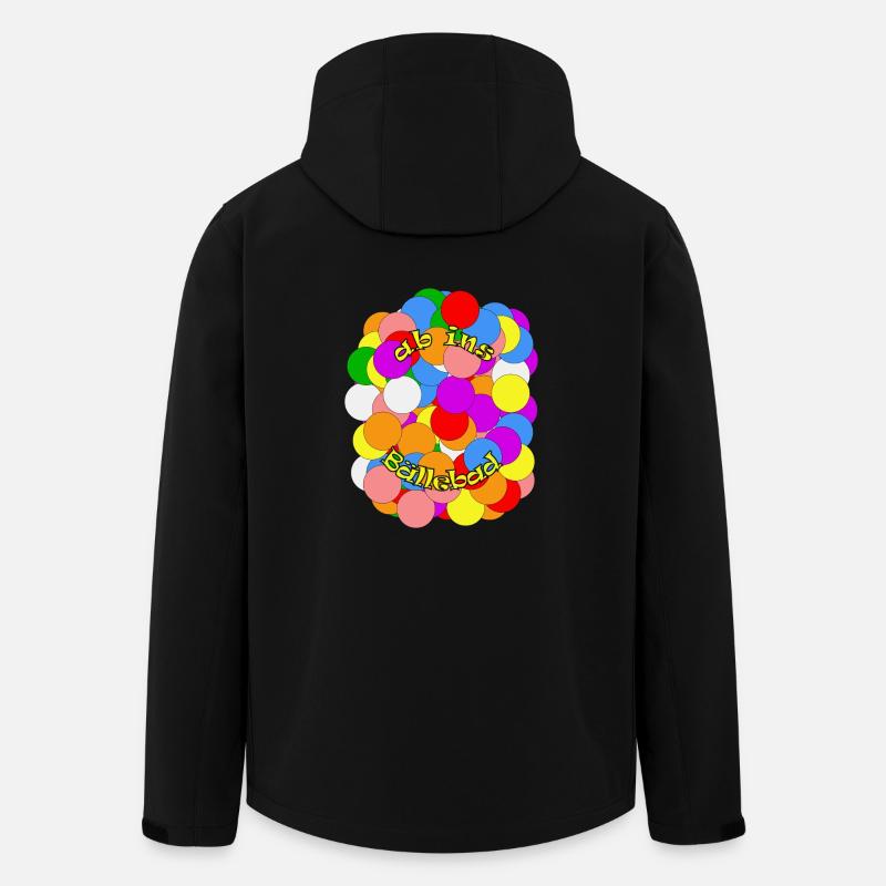ab ins Bällebad - Recycelte Männer Softshell-Jacke von Stanley/Stella - Schwarz