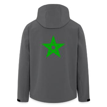 Maroc - Veste softshell homme en polyester recyclé Stanley/Stella - noir - Dos - AI Model Male 185 light (185cm)