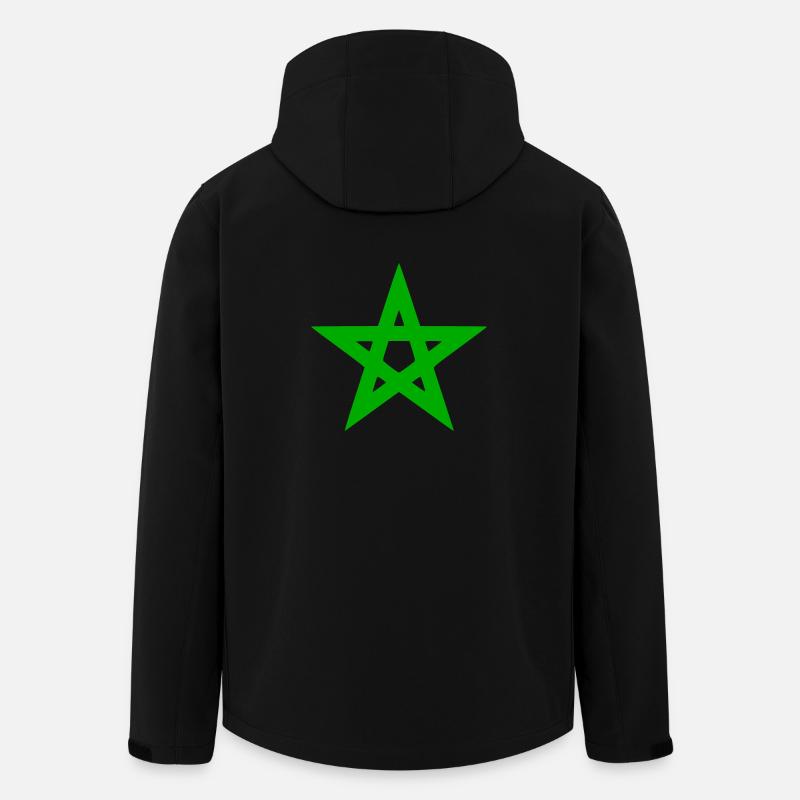Morocco star - Men’s Recycled Softshell Jacket by Stanley/Stella - black