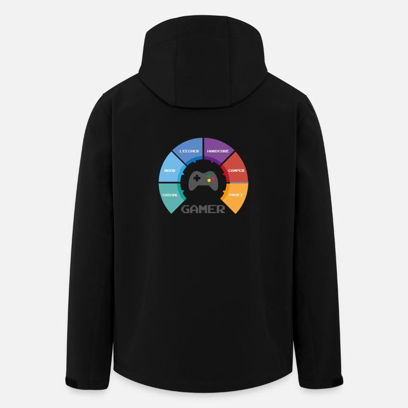 game wheel - Recycelte Männer Softshell-Jacke von Stanley/Stella - Schwarz