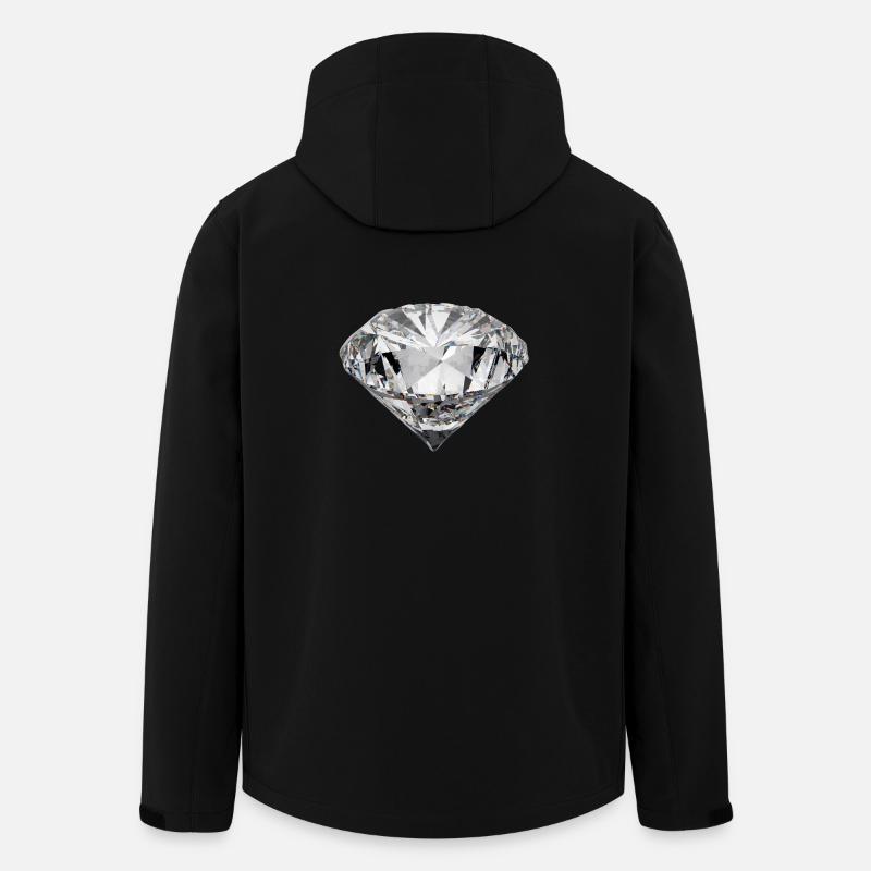 diamant - Veste softshell homme en polyester recyclé Stanley/Stella - noir