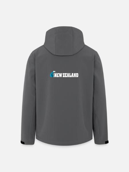 Kiwi-Vogel-Karikatur Neuseeland - Recycelte Männer Softshell-Jacke von Stanley/Stella - Schwarz