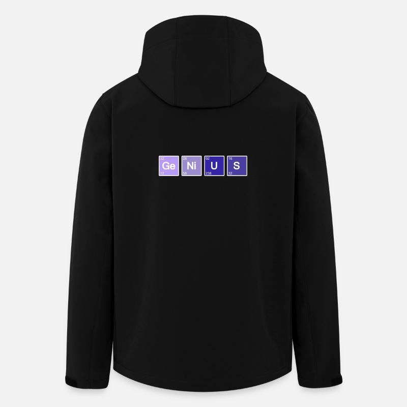 Genius Nerd Geek - Veste softshell homme en polyester recyclé Stanley/Stella - noir