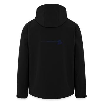 Wakeboard - Recycelte Männer Softshell-Jacke von Stanley/Stella - Schwarz - Hinten - AI Model Male 185 light (185cm)