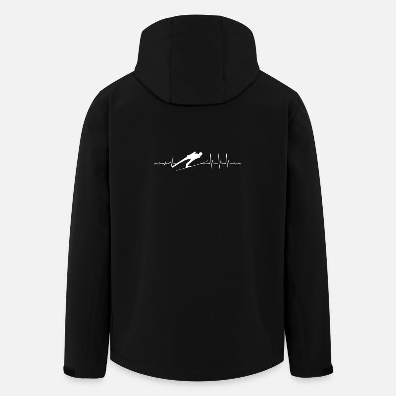 Heartbeat Sprint Silhouette - Veste softshell homme en polyester recyclé Stanley/Stella - noir