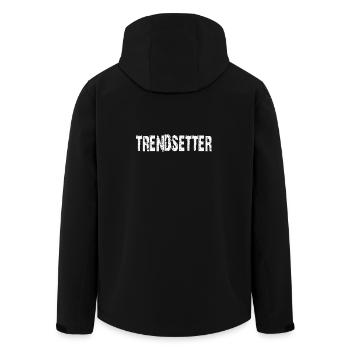 CRÉATEUR DE TENDANCES - Veste softshell homme en polyester recyclé Stanley/Stella - noir - Dos - AI Model Male 185 light (185cm)