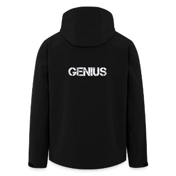 GENIUS - Recycelte Männer Softshell-Jacke von Stanley/Stella - Schwarz - Hinten - AI Model Male 185 light (185cm)