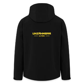 UNTAMPABLE ULTRAS - Men’s Recycled Softshell Jacket by Stanley/Stella - black - Back - AI Model Male 185 light (185cm)