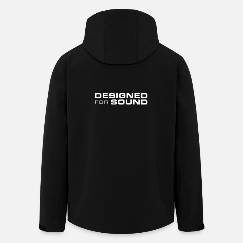 Designed For Sound - Recycelte Männer Softshell-Jacke von Stanley/Stella - Schwarz