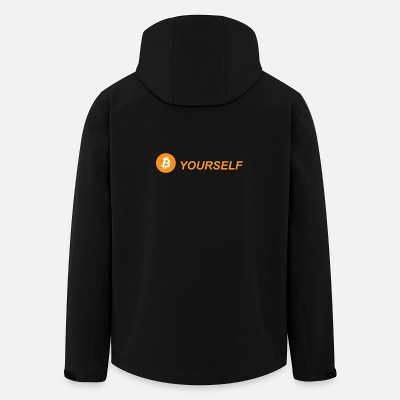 Bitcoin BTC - Veste softshell homme en polyester recyclé Stanley/Stella - noir